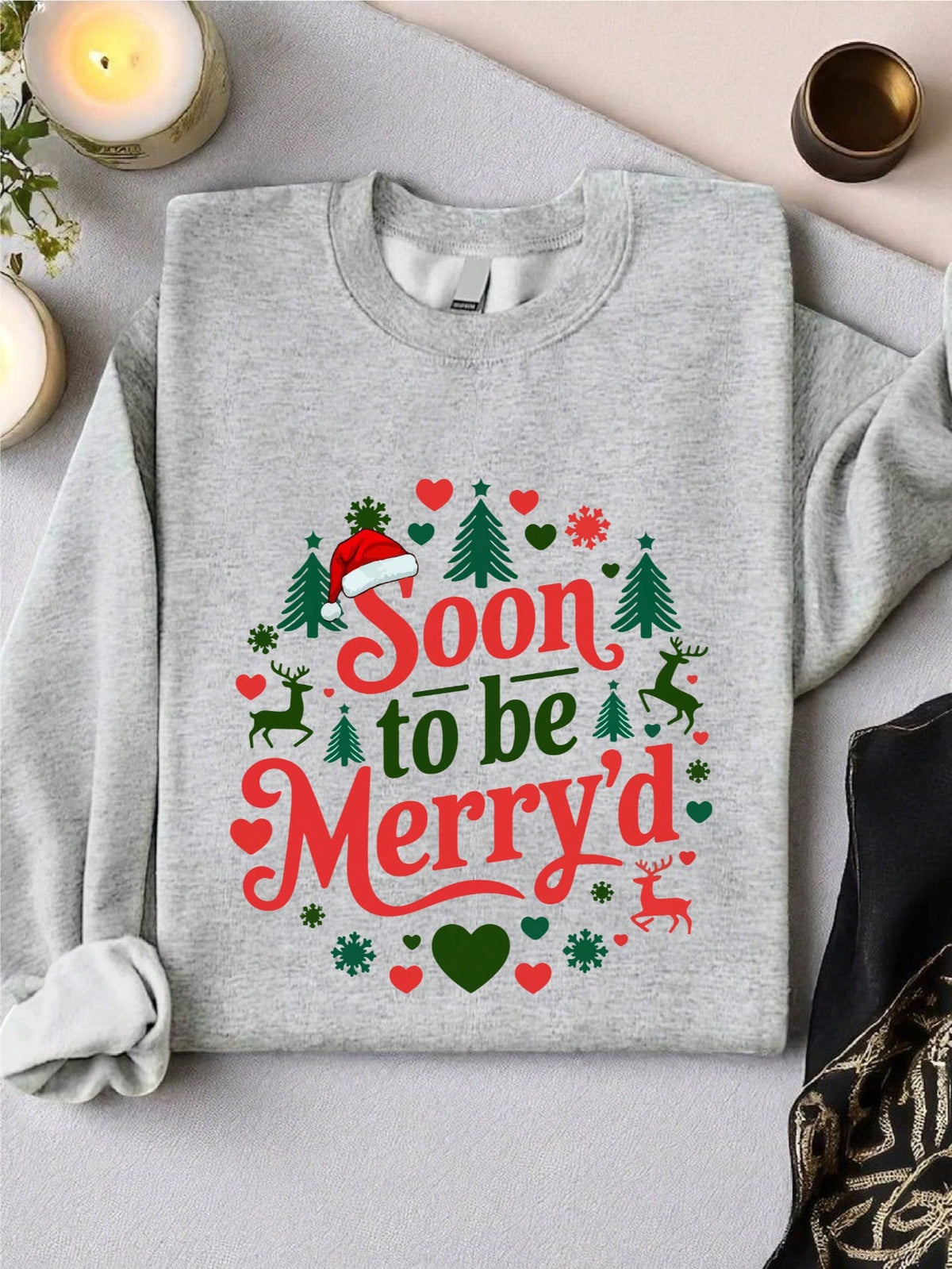 Retro Christmas Engaged Sweatshirt