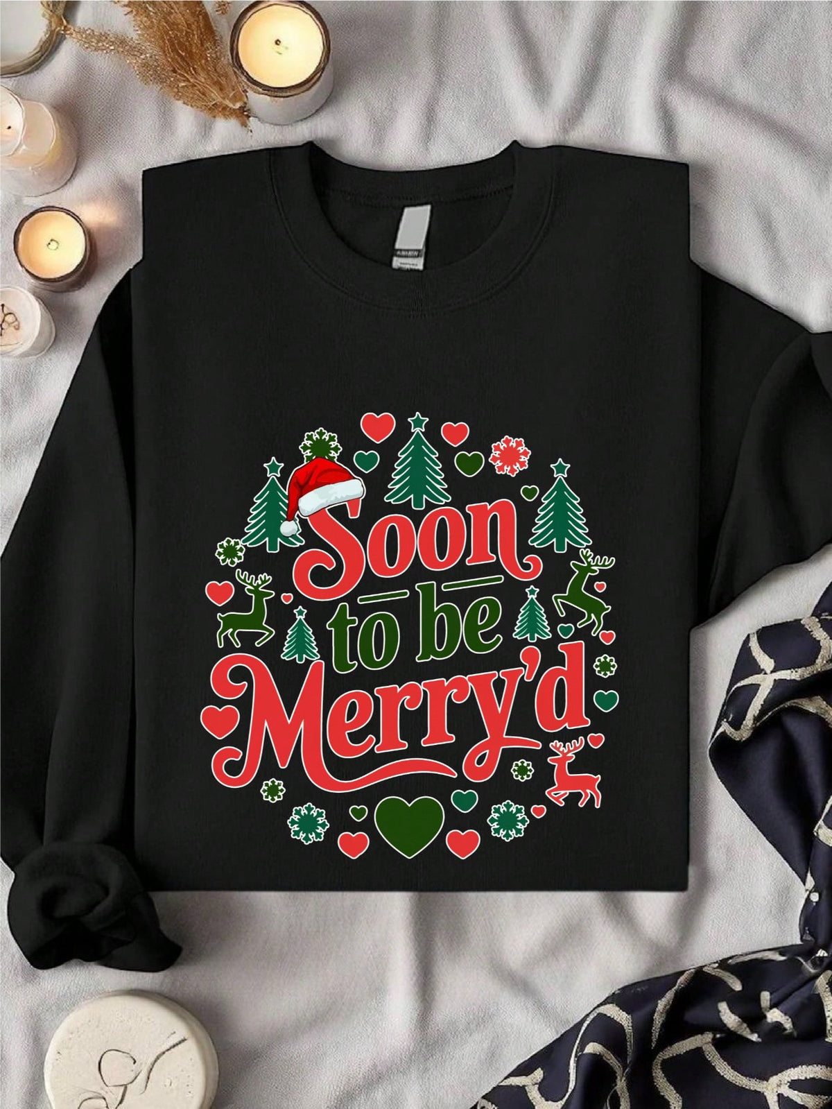 Retro Christmas Engaged Sweatshirt