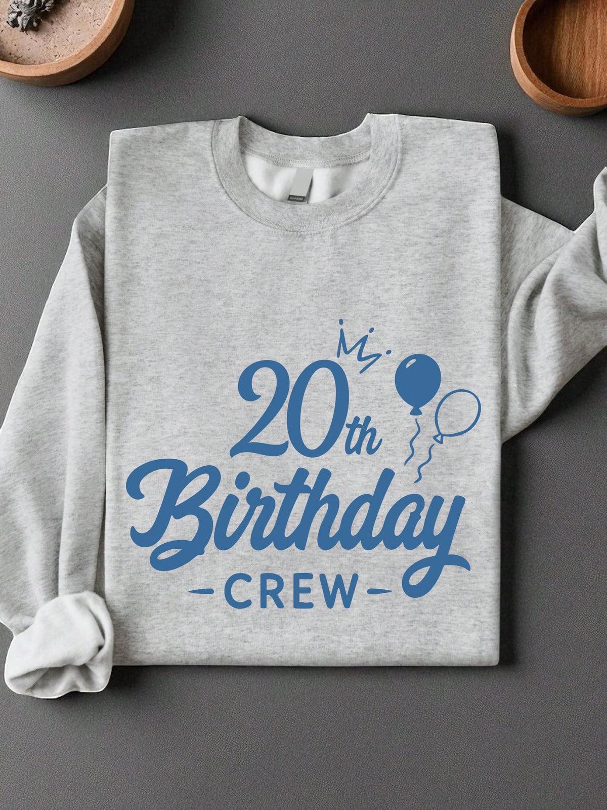 1PC 20th Birthday Celebration And Birthday Crew Unisex Sweatshirt