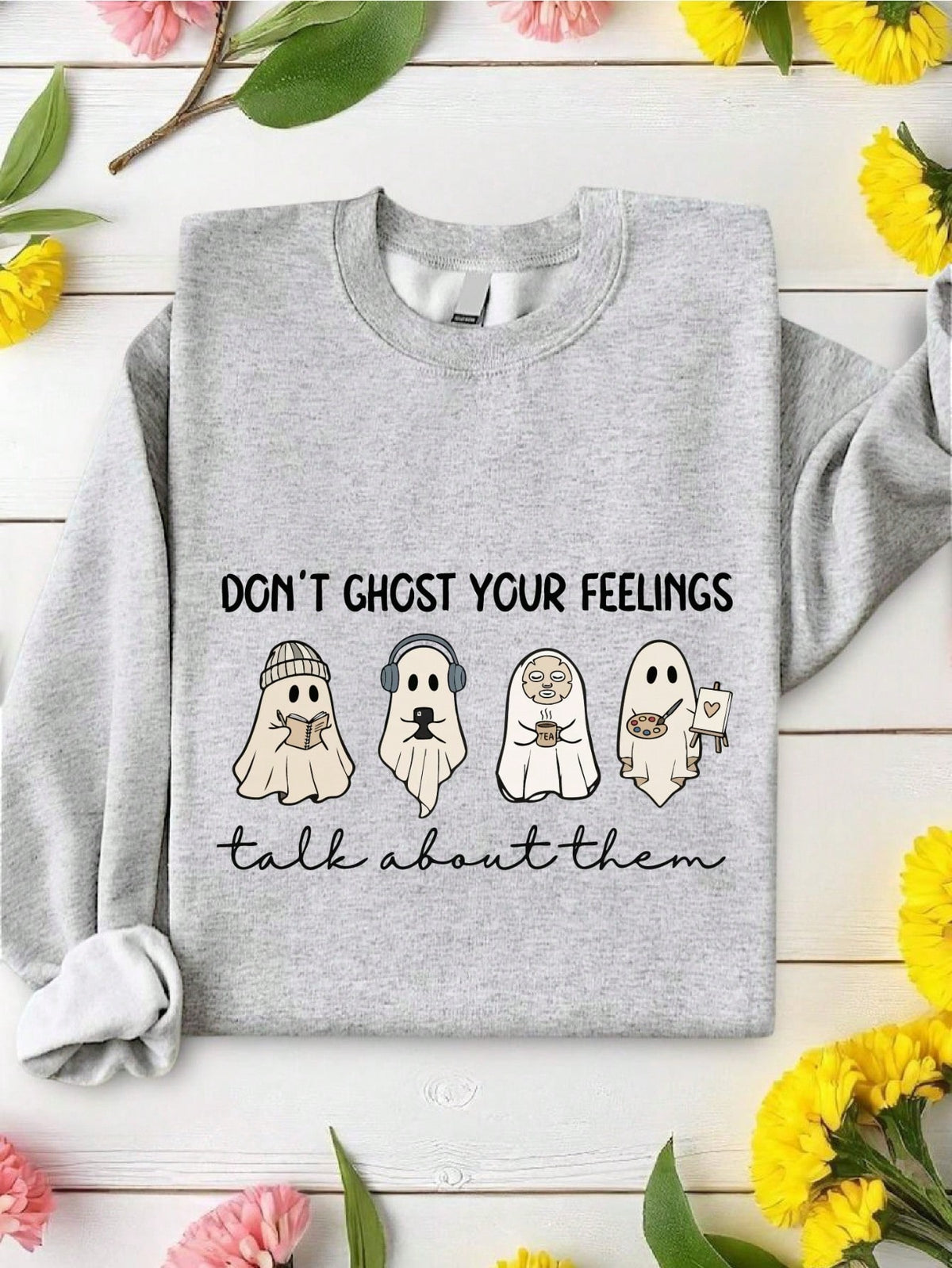 Funny Mental Health Ghost Sweatshirt