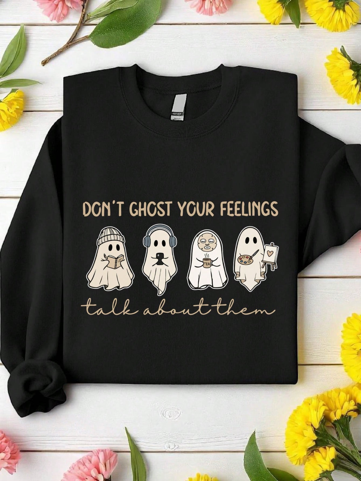 Funny Mental Health Ghost Sweatshirt