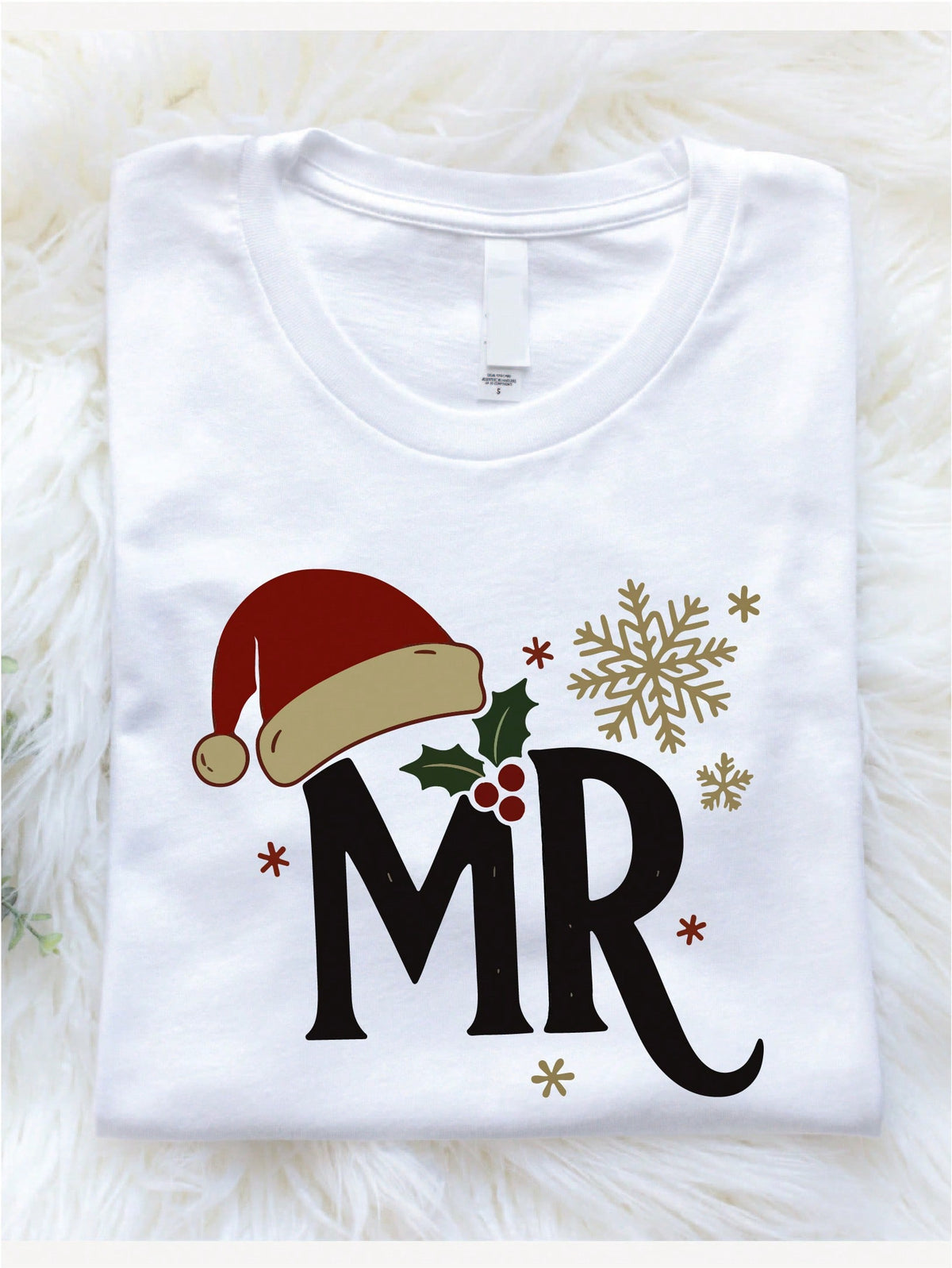 1PC Christmas MR & Mrs T-Shirt