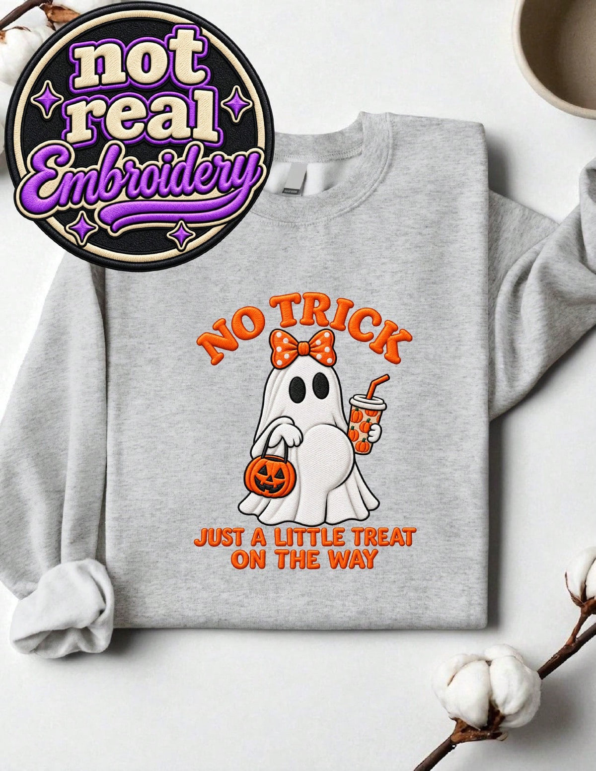 Pregnancy Ghost (DTF Graphic Print) Sweatshirt