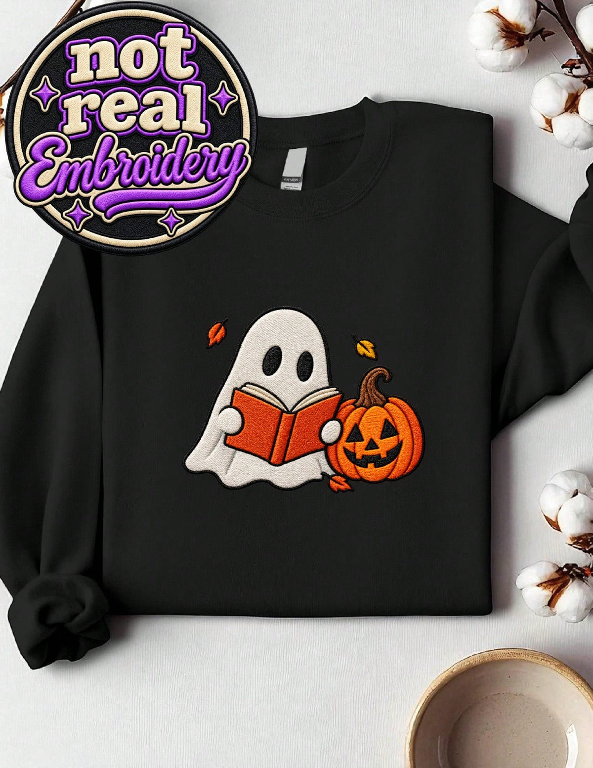 Reader Ghost Graphic Print Sweatshirt
