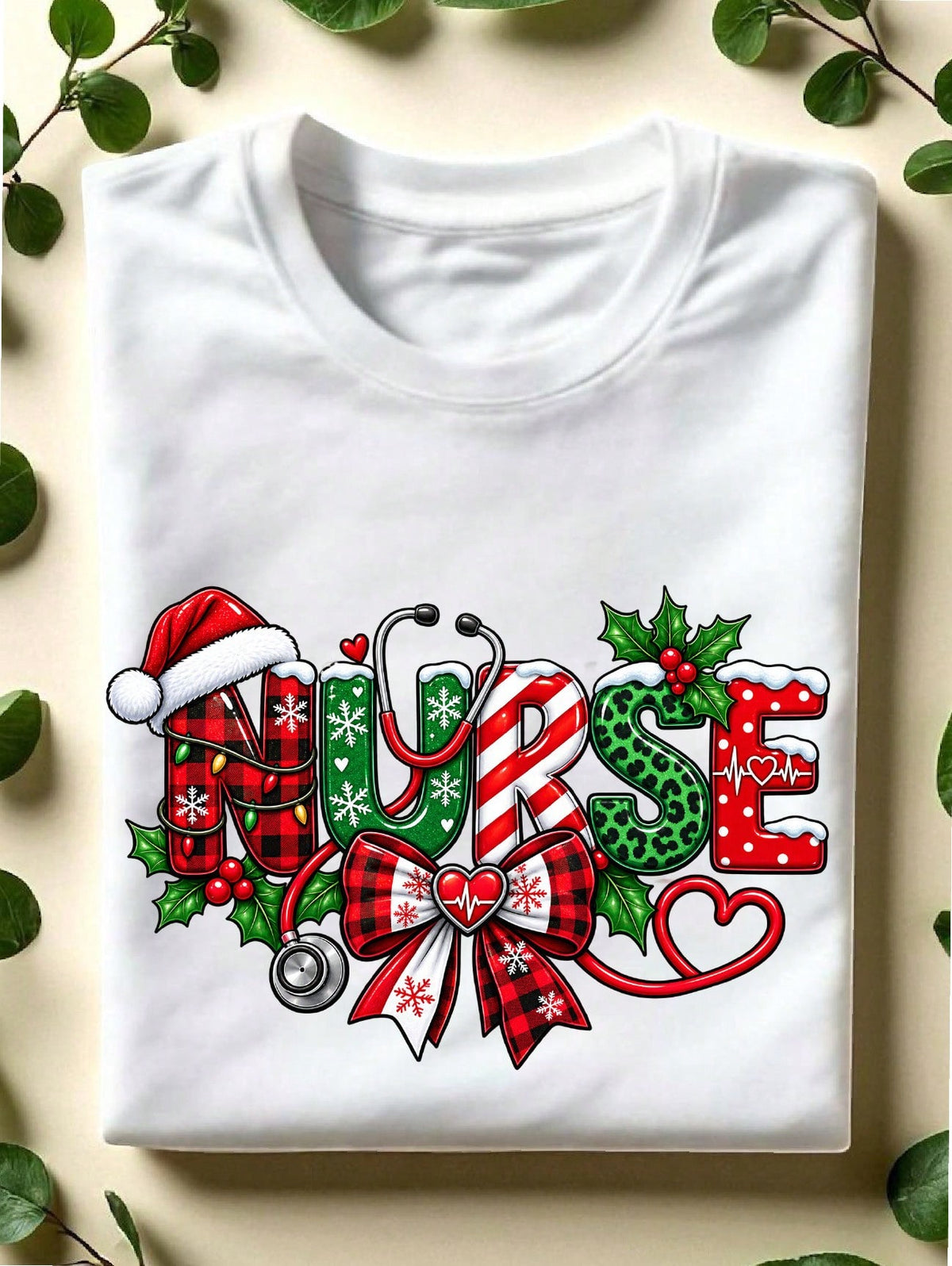 Christmas Nurse Coquette T-Shirt