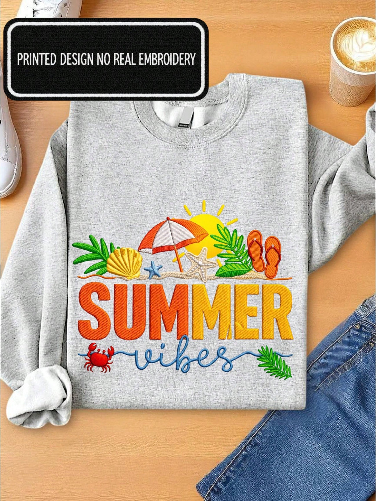 Summer Vibes (DTF Graphic Print) Sweatshirt