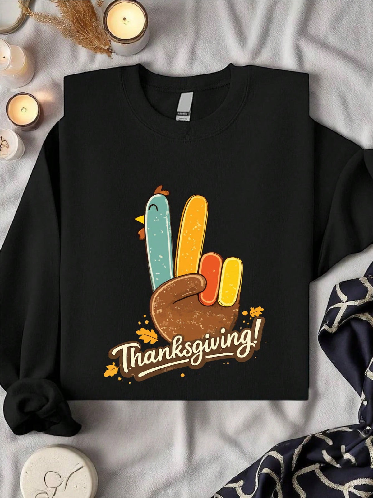 Retro Peace Sign Turkey Sweatshirt