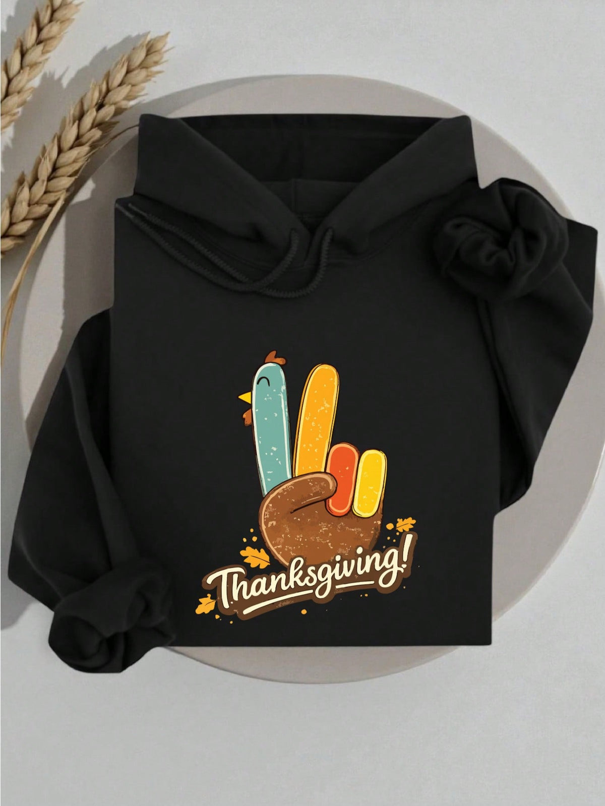 Retro Peace Sign Turkey Hoodie