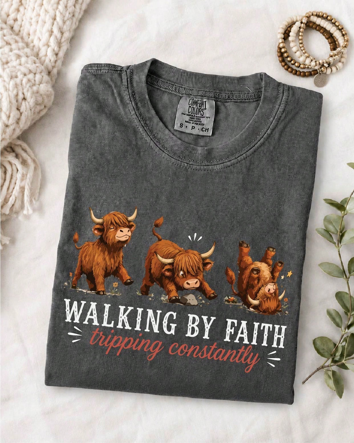 Walking By Faith Tripping Constantly T-Shirt