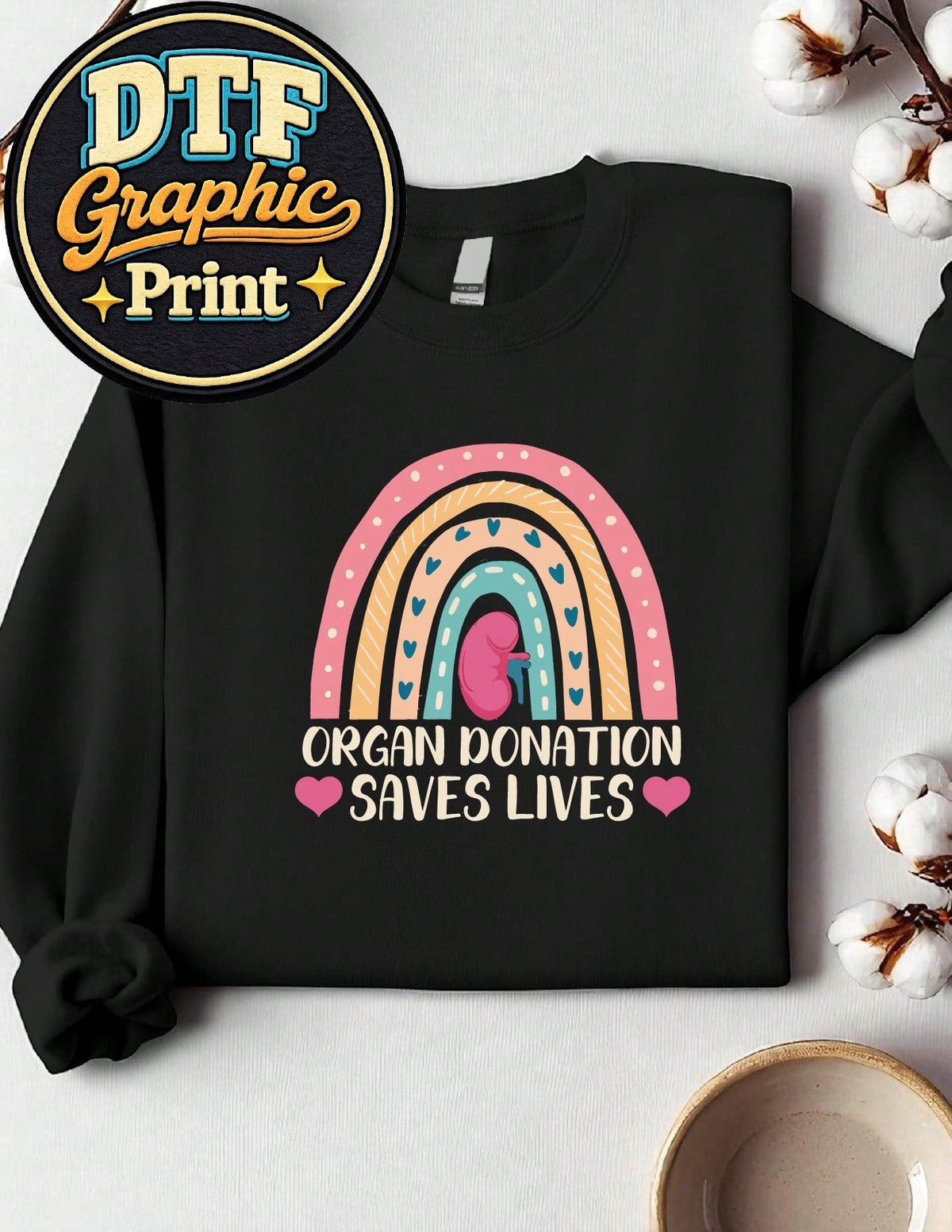 Rainbow Organ Donation Sweatshirt