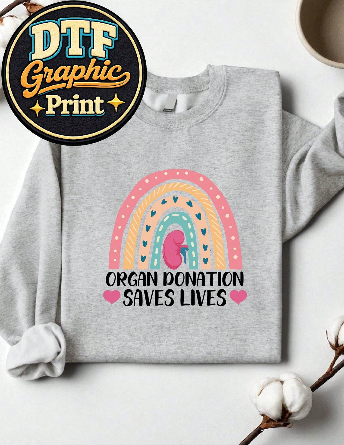 Rainbow Organ Donation Sweatshirt