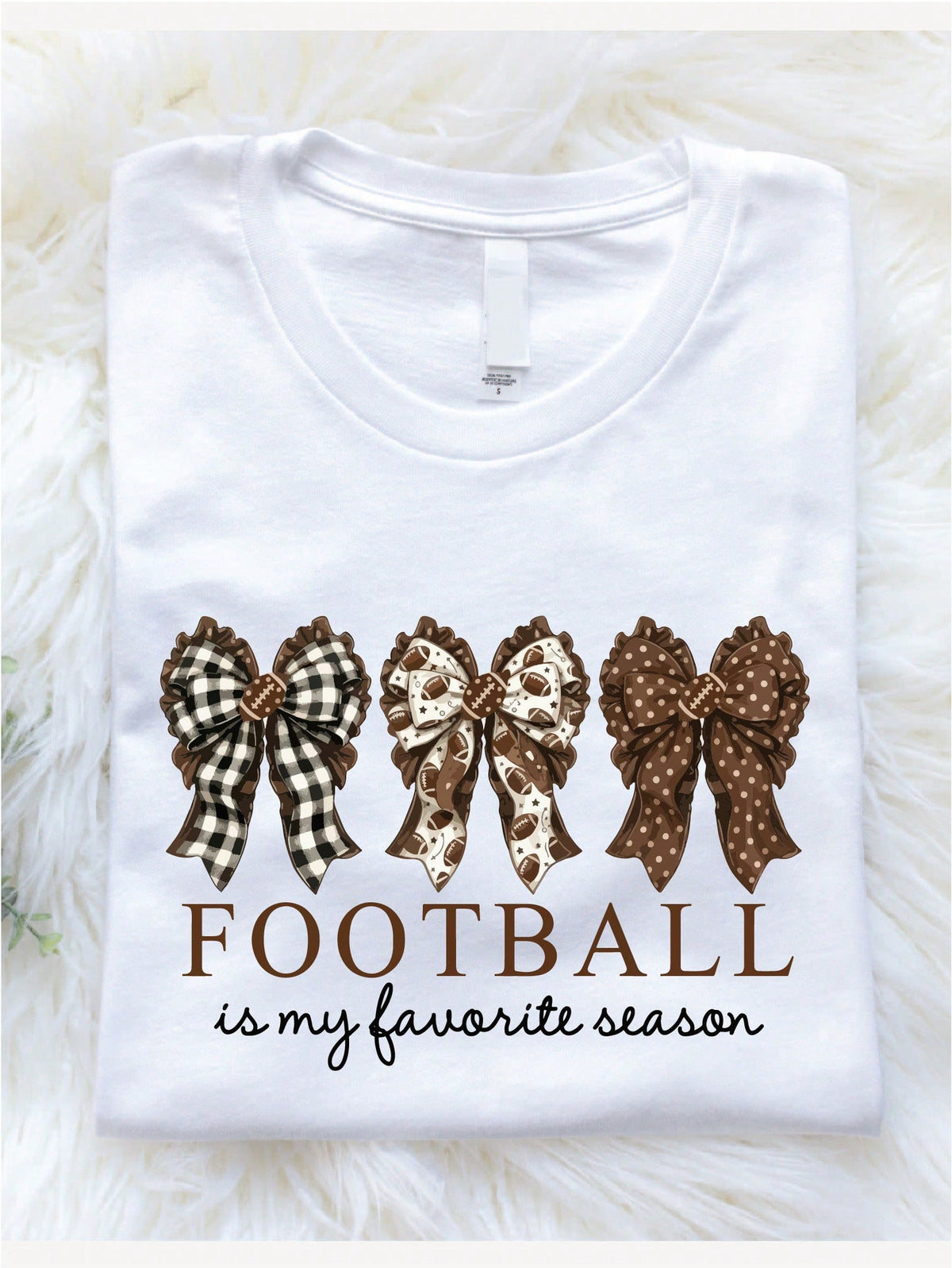 Coquette Football Is My Favorite Saeson T-Shirt