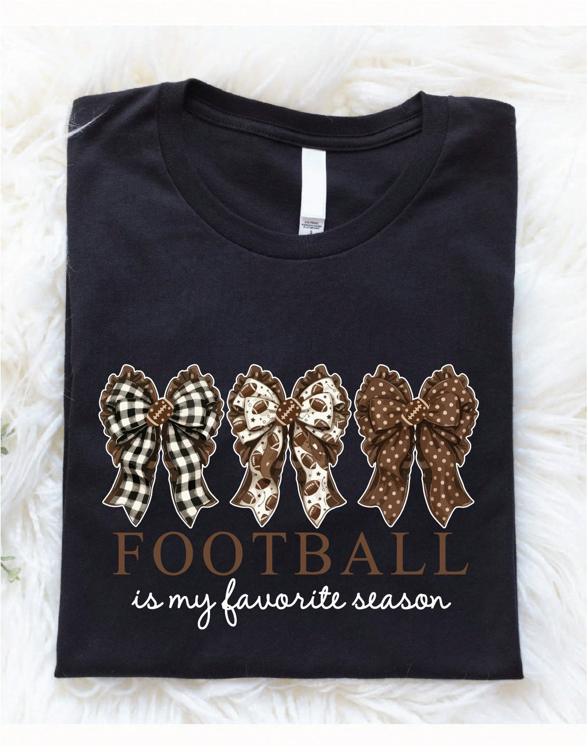 Coquette Football Is My Favorite Saeson T-Shirt