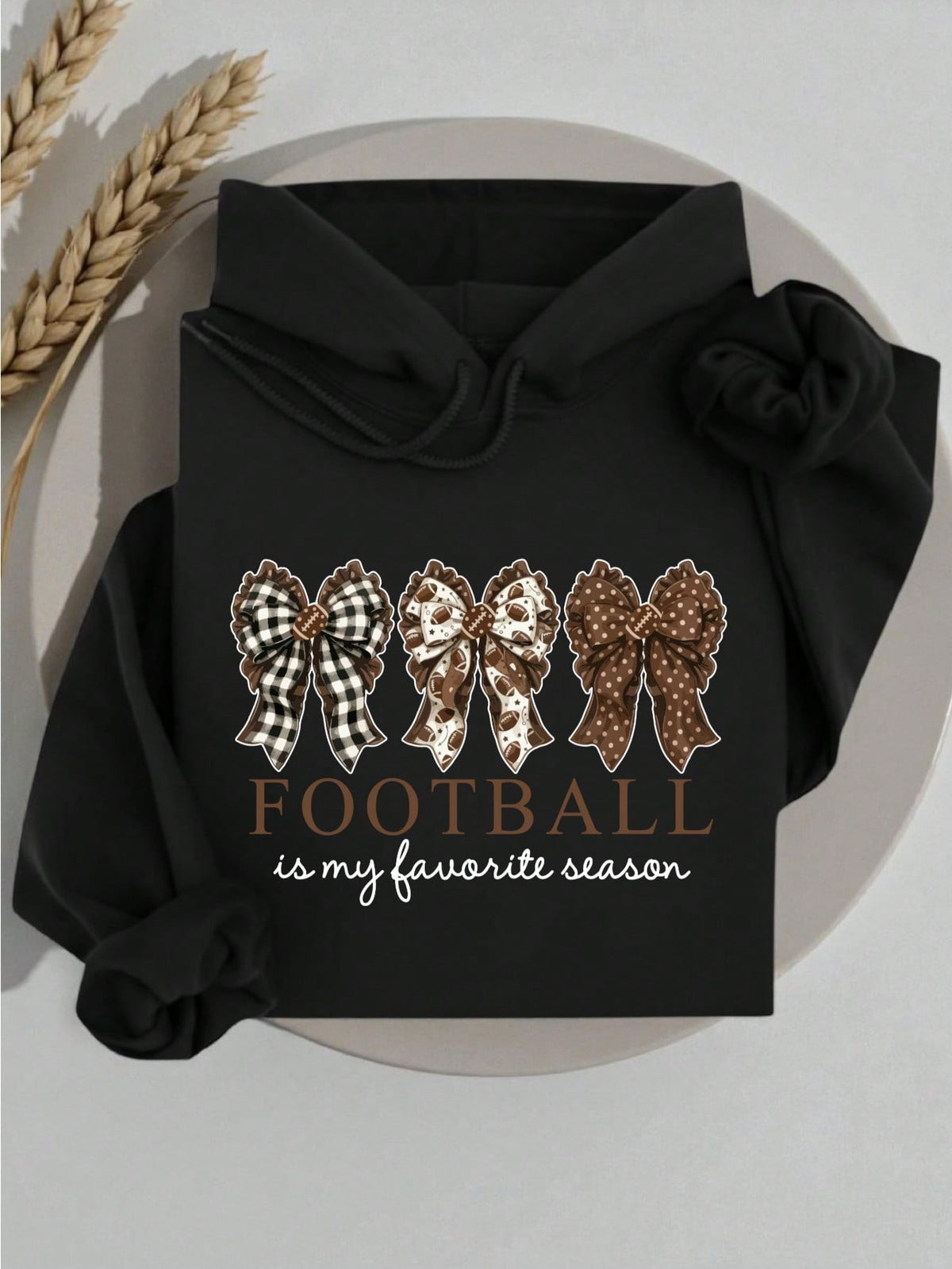Coquette Football Is My Favorite Saeson Hoodie