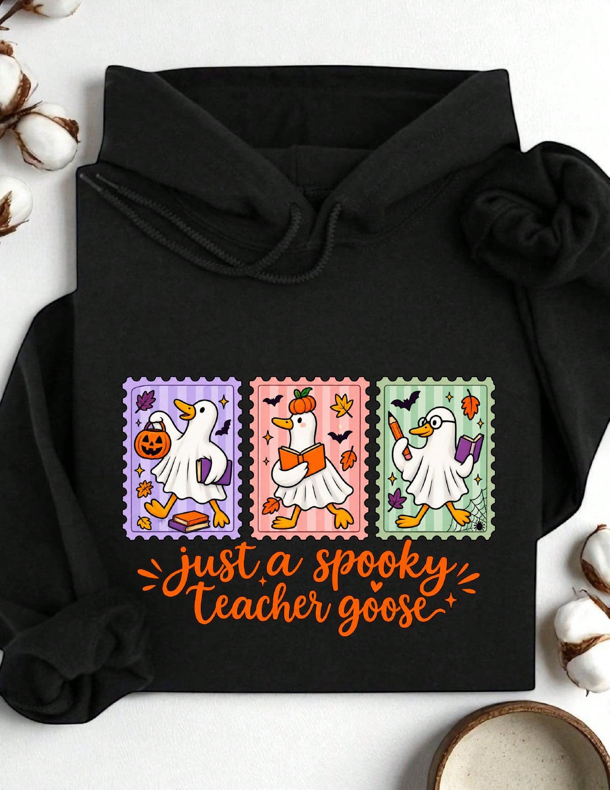 Just A Spooky Teacher Goose Hoodie
