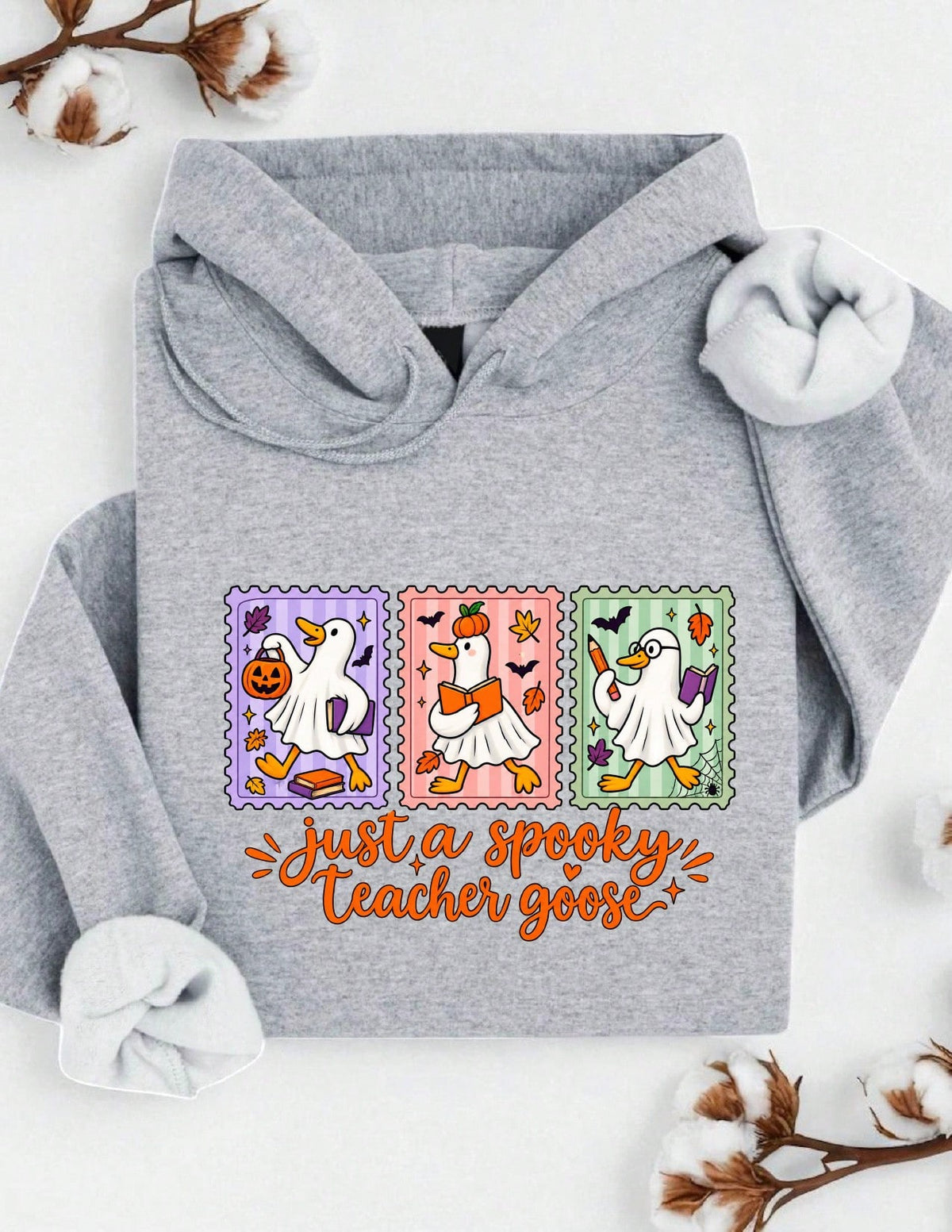 Just A Spooky Teacher Goose Hoodie