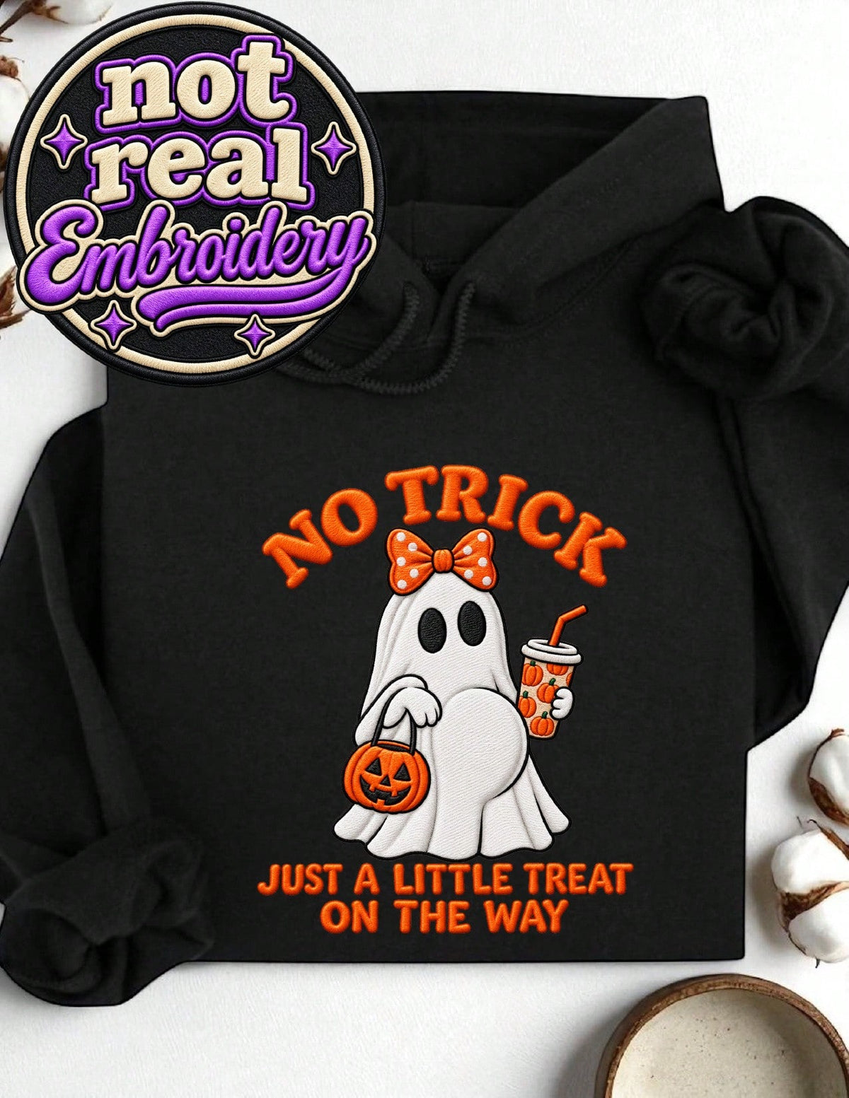 Pregnancy Ghost (DTF Graphic Print) Hoodie