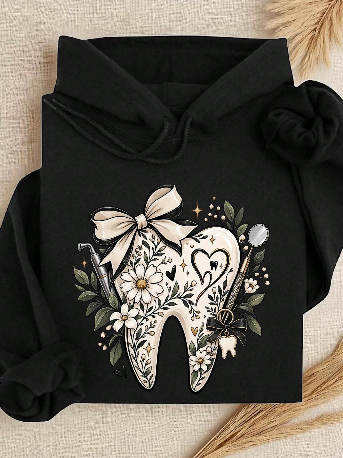 Floral Tooth Hoodie