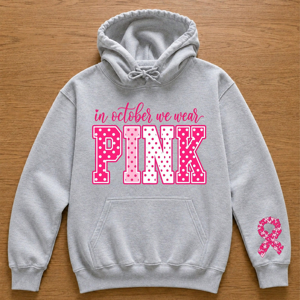 In October We Wear Pink Hoodie