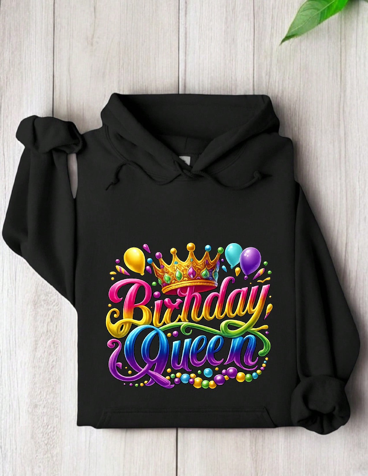 Colorful Birthday Queen Hoodie