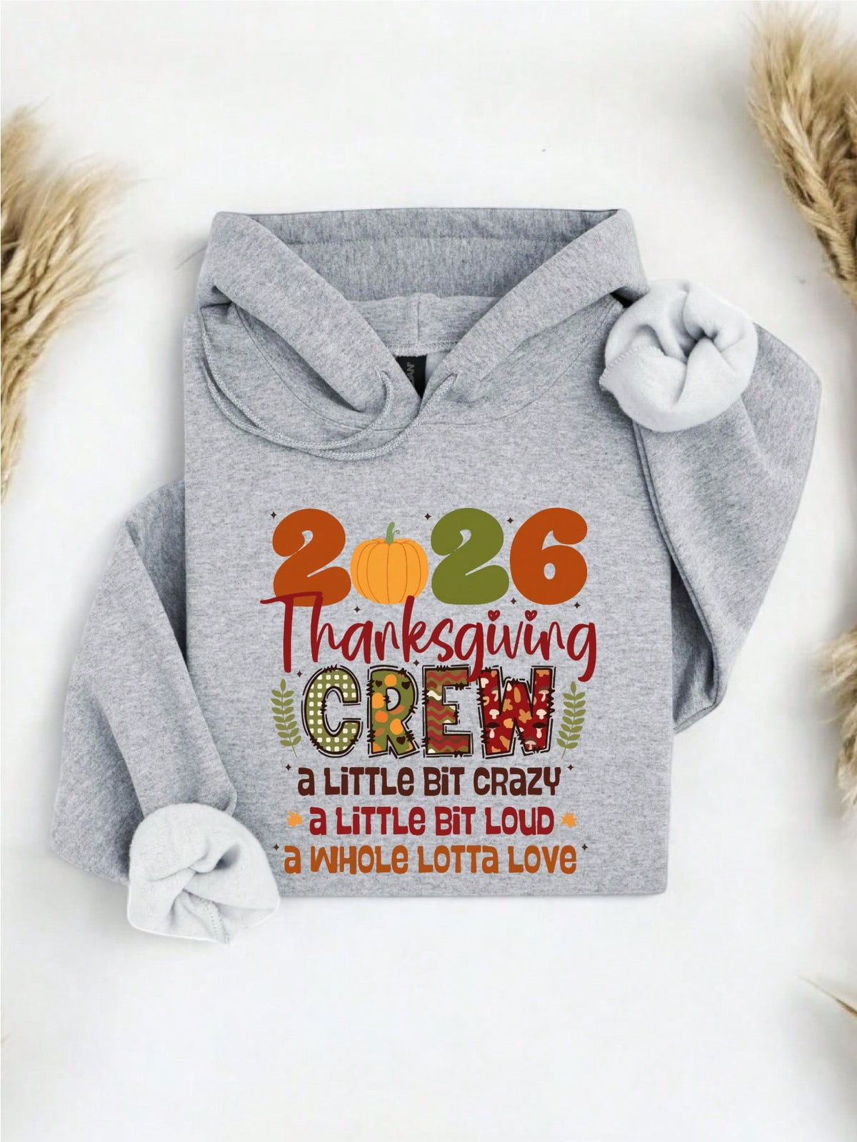 Cute Thanksgiving Crew 2026 Hoodie