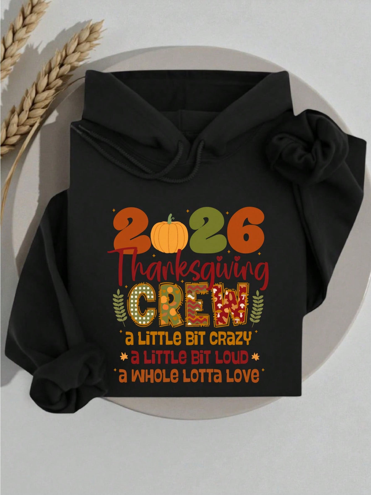Cute Thanksgiving Crew 2026 Hoodie