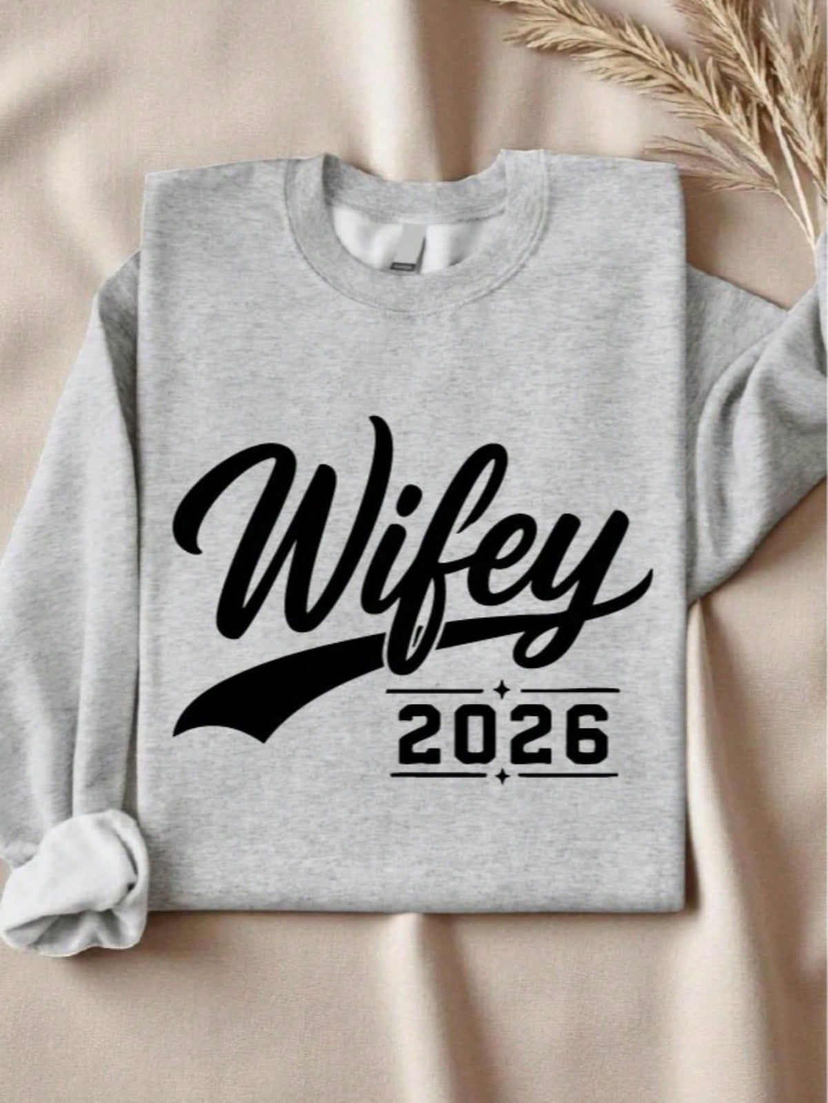 1 PC Wifey Hubby 2026 Sweatshirt