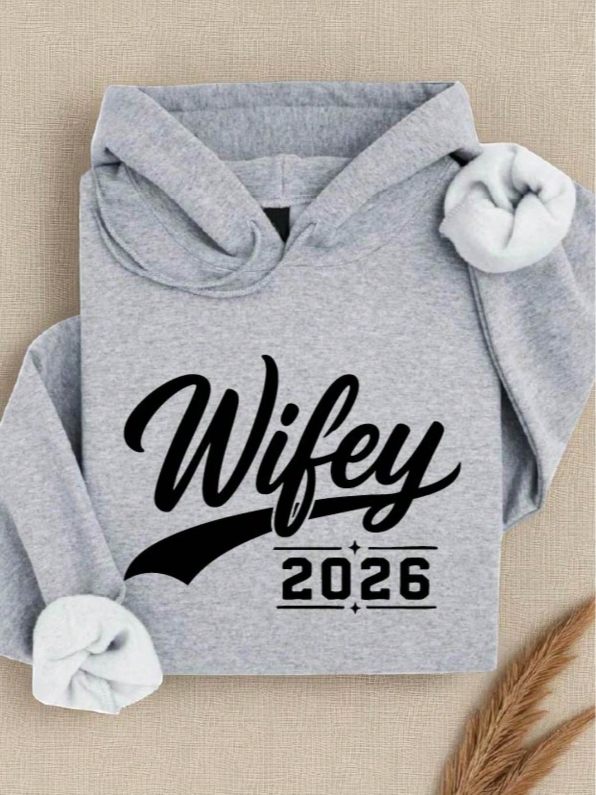 1 PC Wifey Hubby 2026 Hoodie