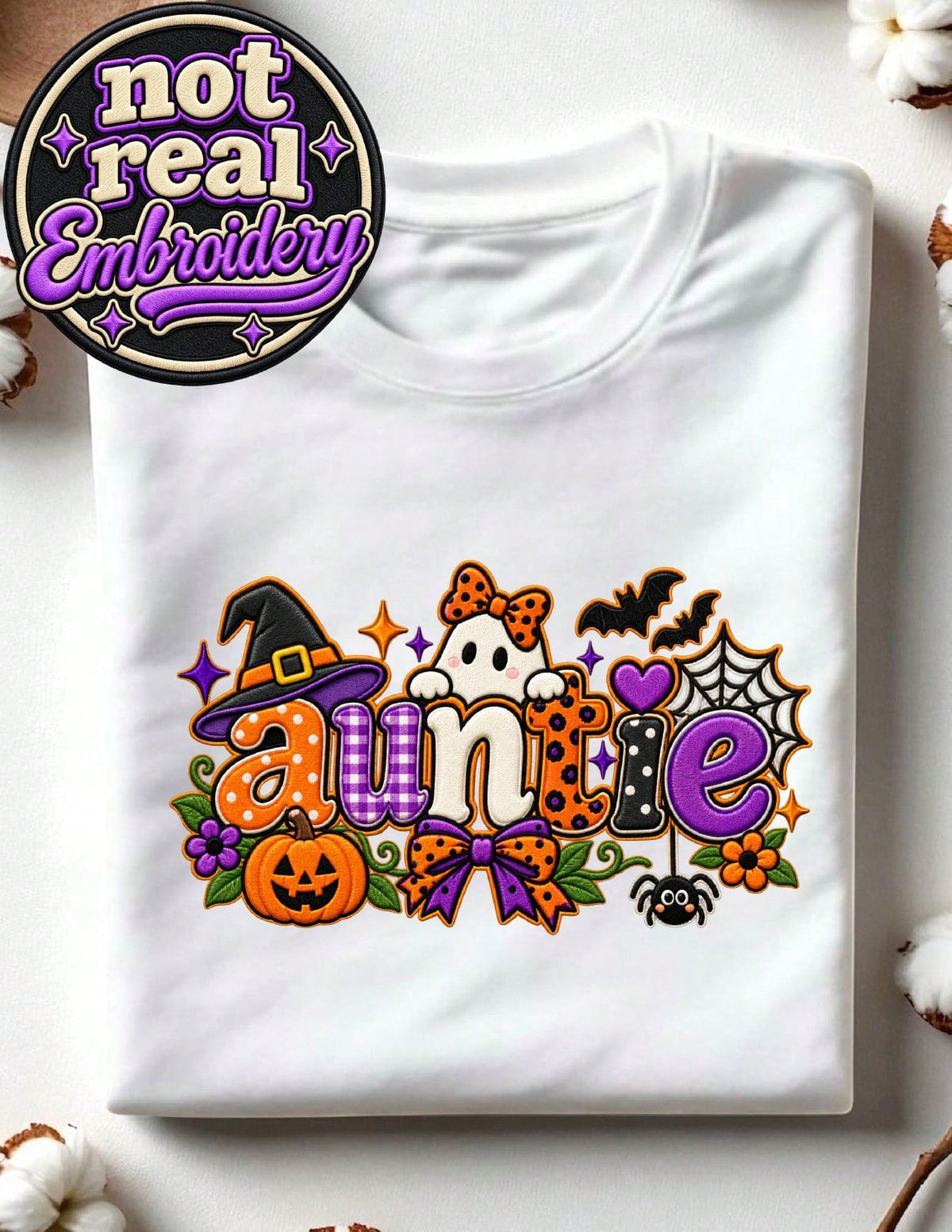 Halloween Auntie (DTF Graphic Print) T-Shirt