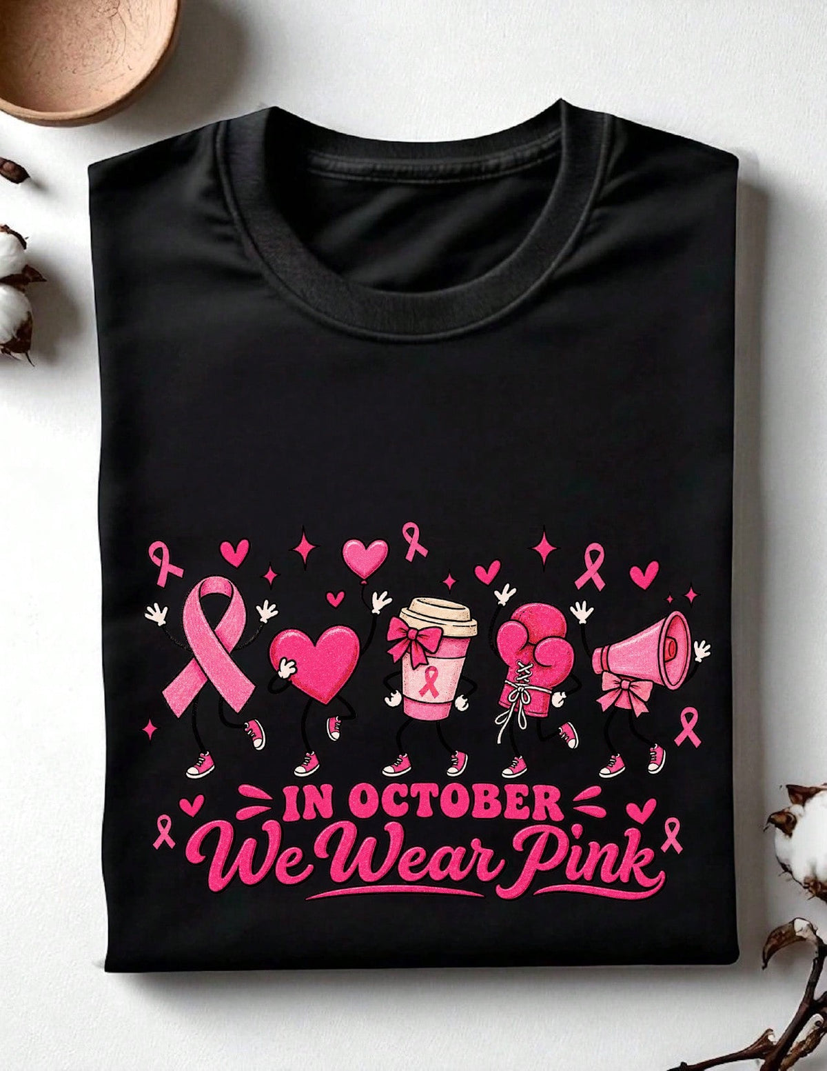 In October We Wear Pink Ghost T-Shirt