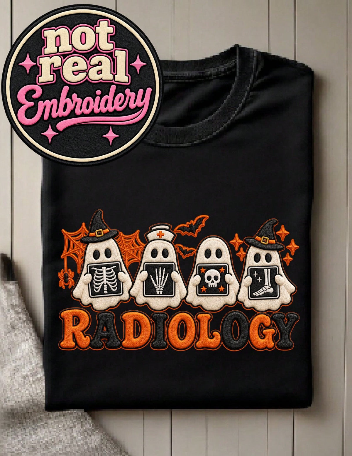 Halloween Radiology Ghosts (DTF Graphic Print) T-Shirt