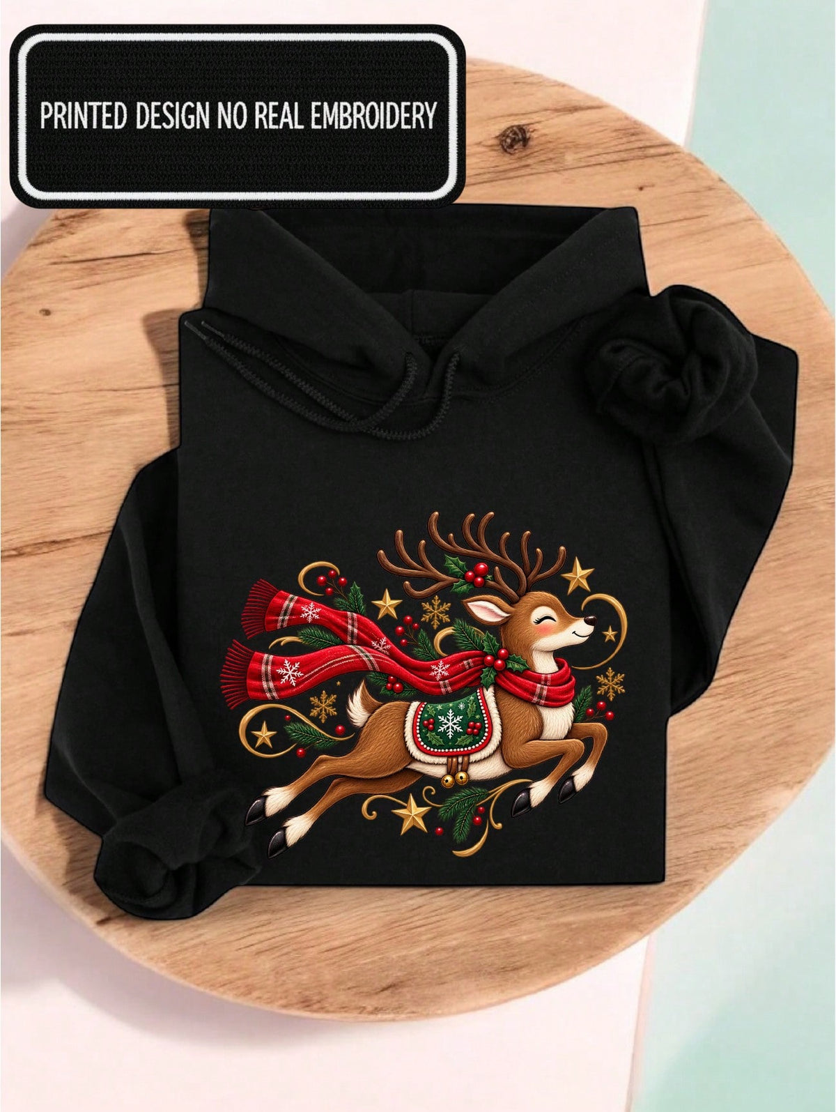 Retro Reindeer Hoodie