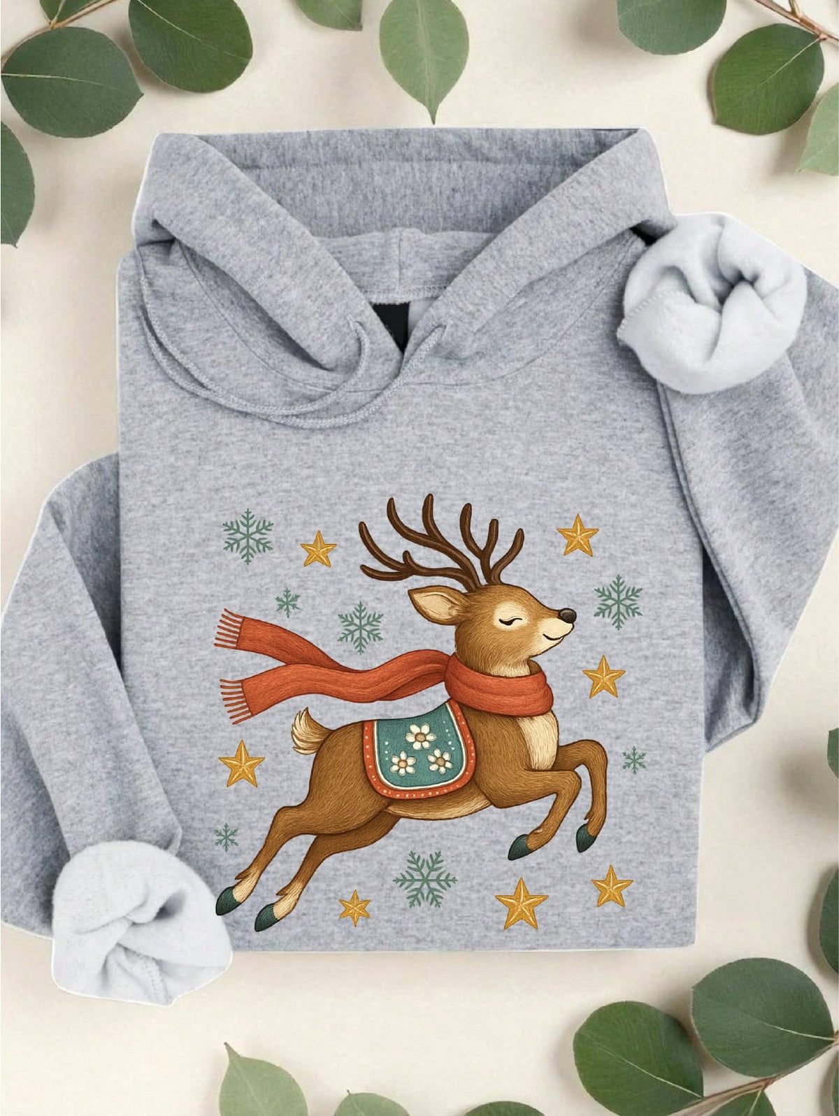 Retro Reindeer Hoodie