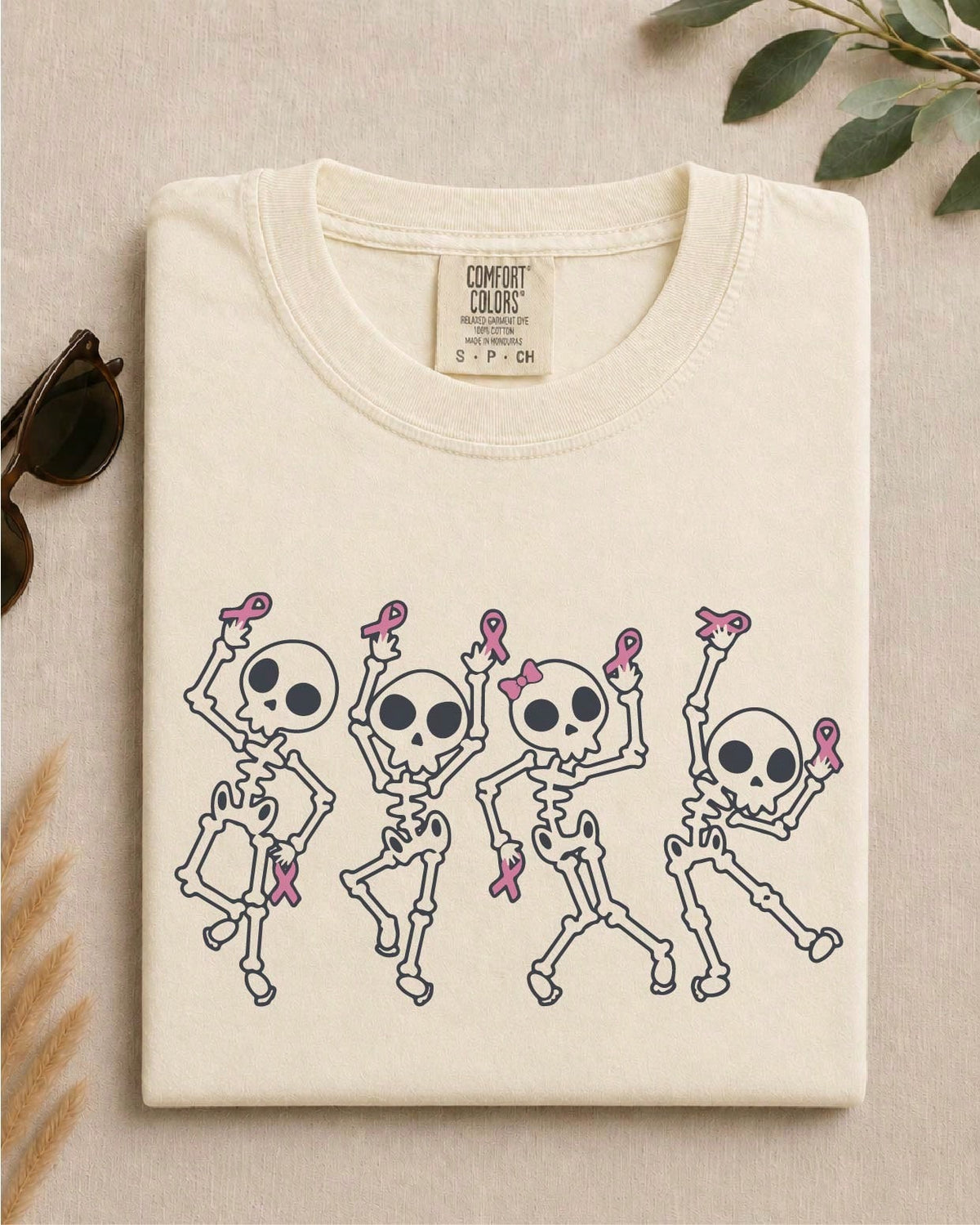 Dancing Skeletons Breast Cancer T-Shirt