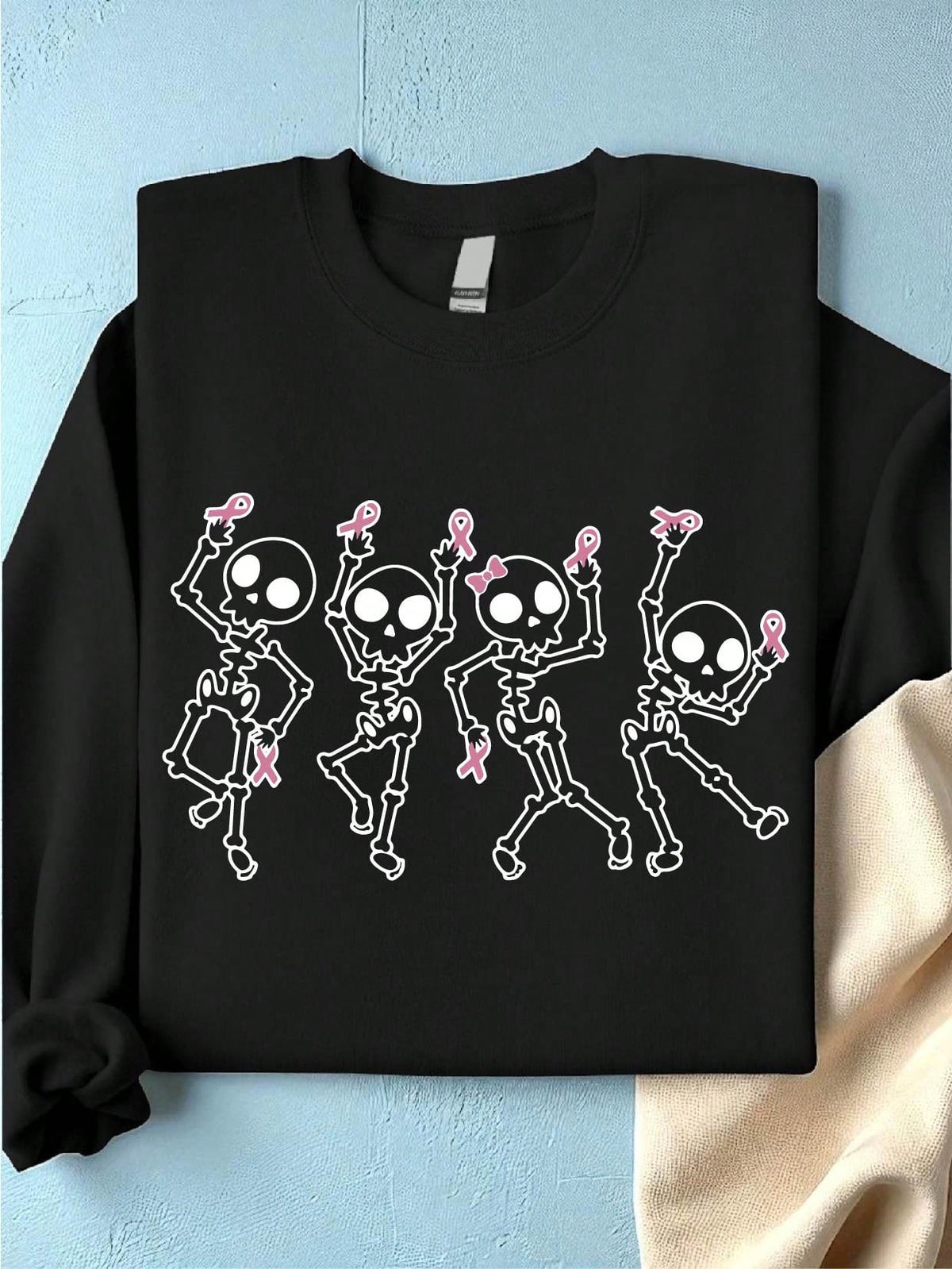 Dancing Skeletons Breast Cancer Sweatshirt
