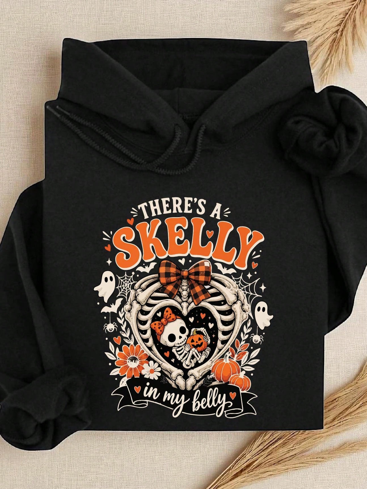 There's A Skelly In My Belly Hoodie