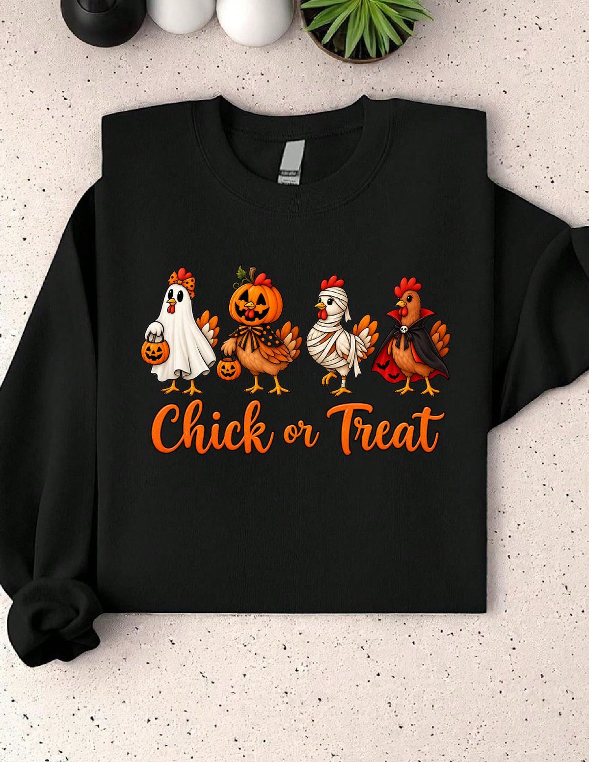 Farm Chicken Halloween Sweatshirt