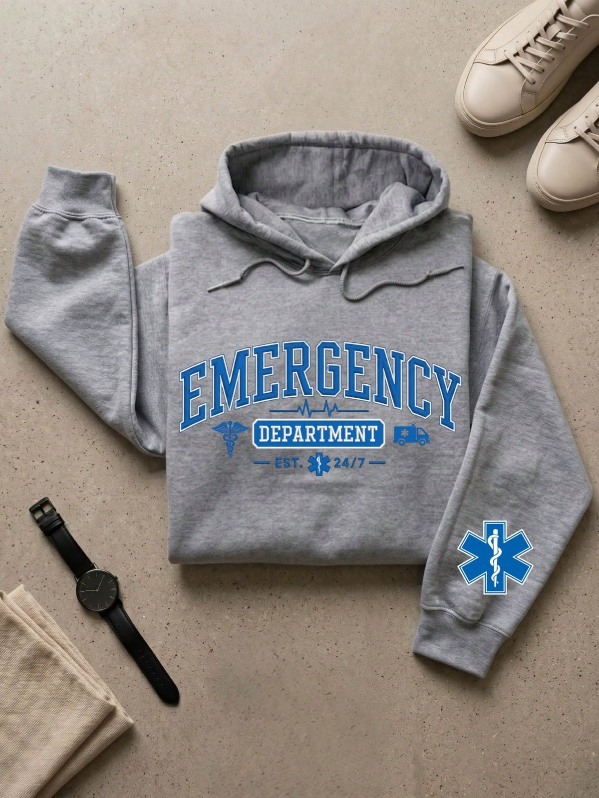 Emergency Department Est 24/7 Hoodie
