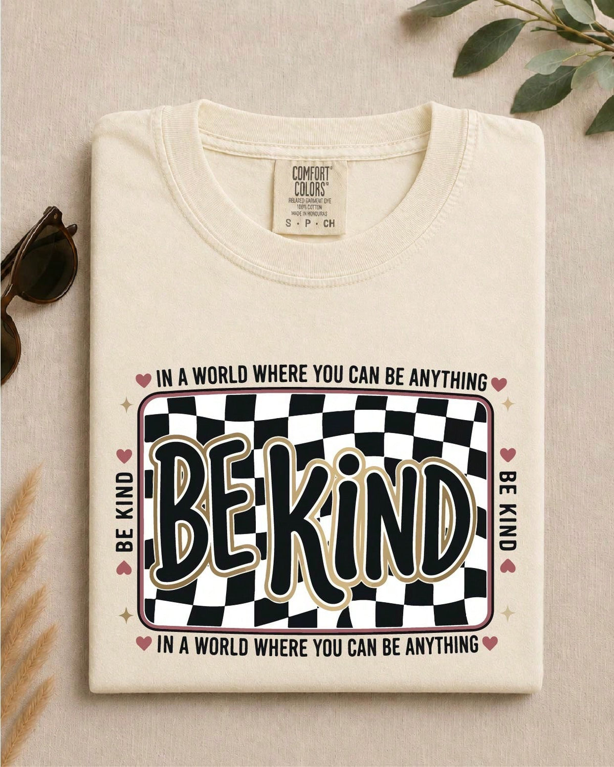 Checkered Be Kind T-Shirt