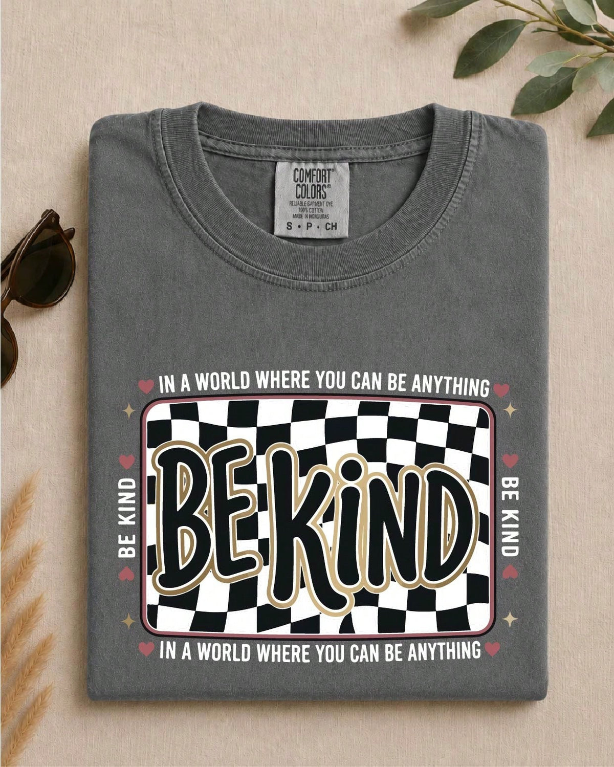 Checkered Be Kind T-Shirt