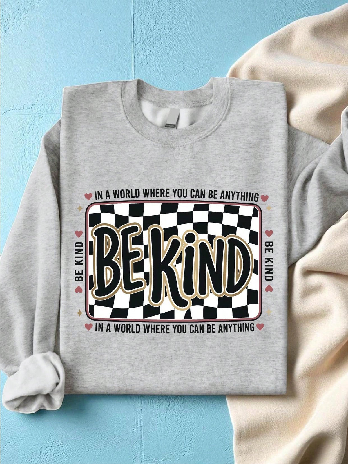 Checkered Be Kind Sweatshirt