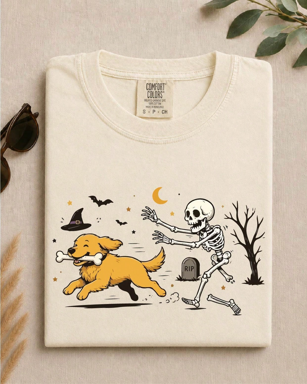 Dog And Skeleton T-Shirt