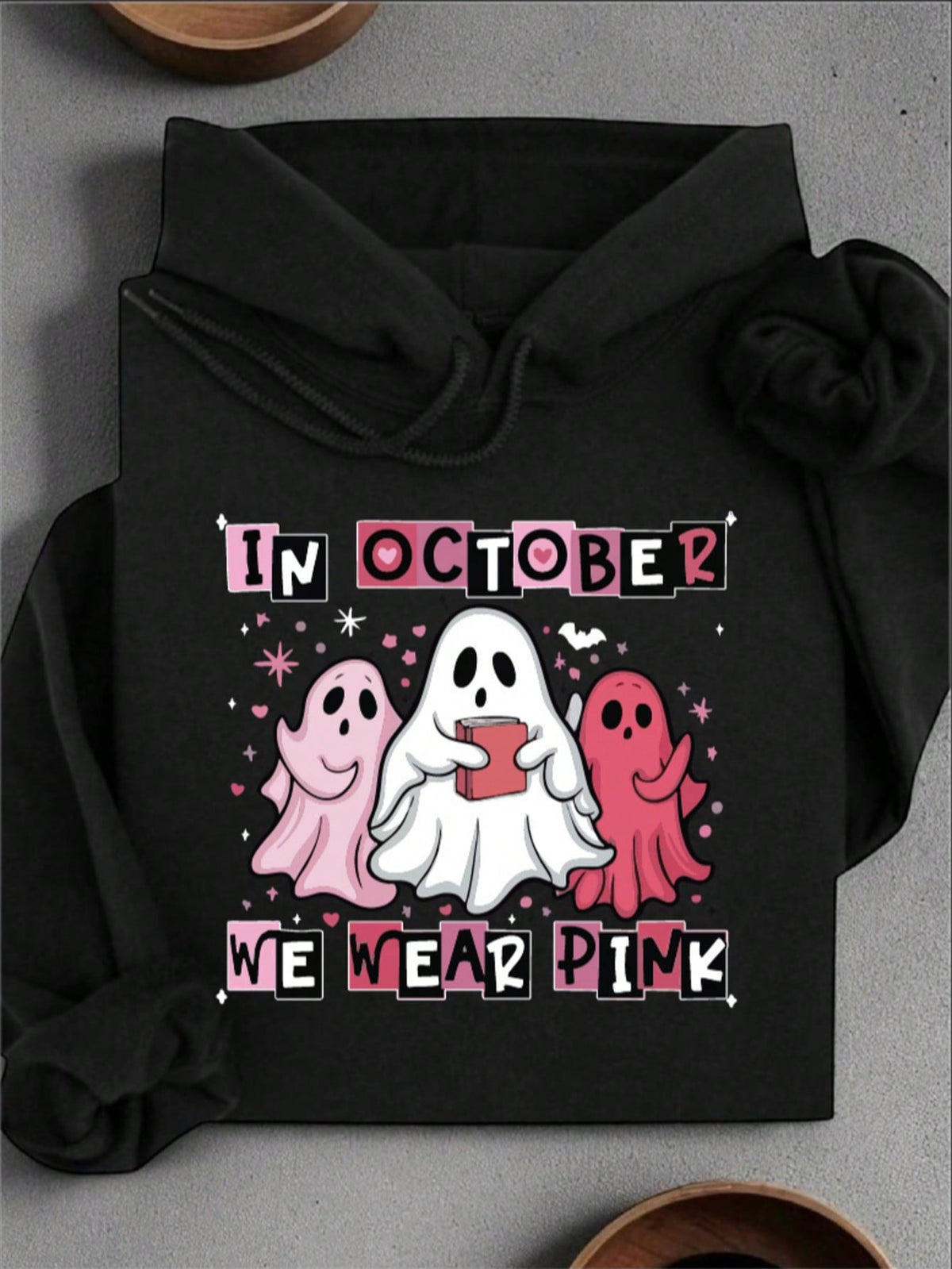 In October We Wear Pink Unisex Hooded Hoodie