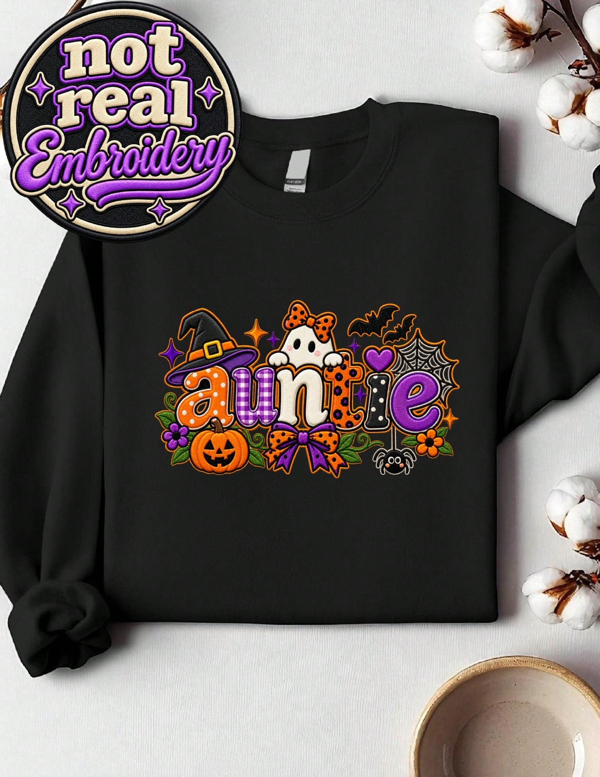 Halloween Auntie (DTF Graphic Print) Sweatshirt