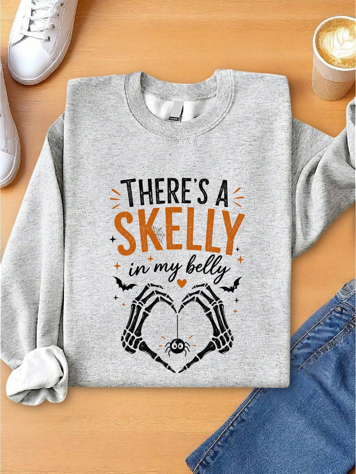 There's A Skelly In My Belly Sweatshirt