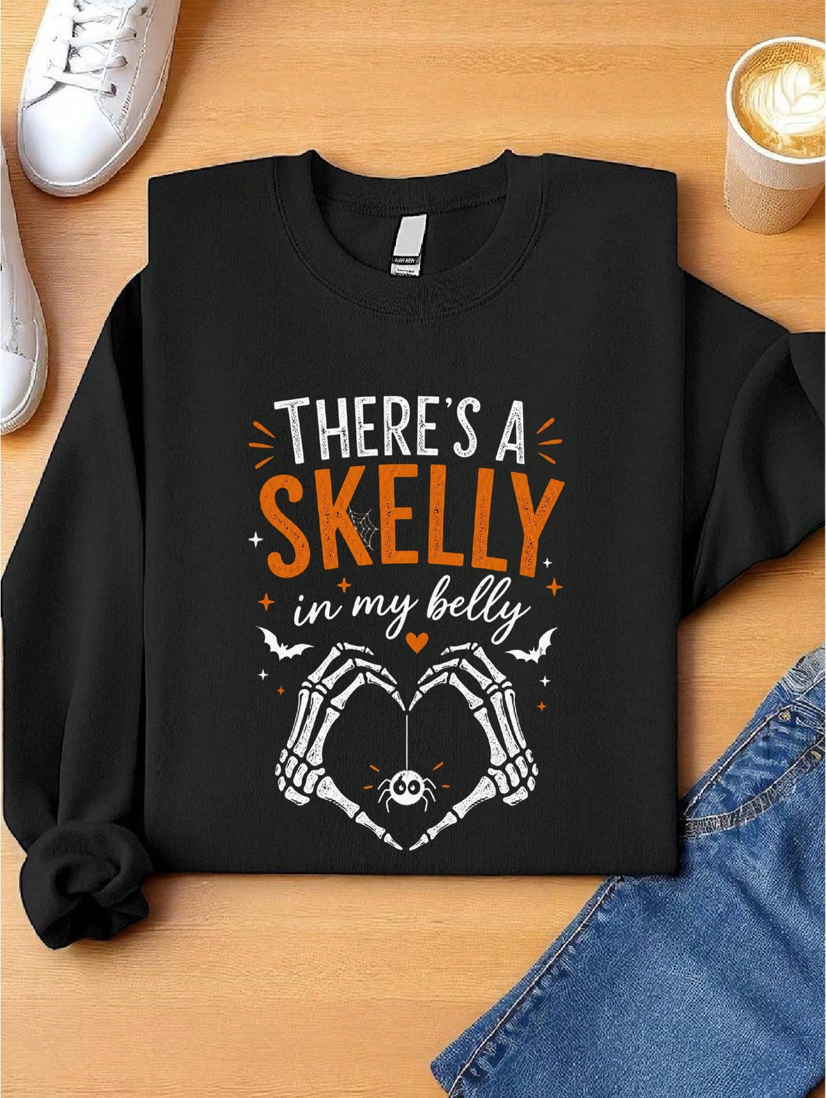 There's A Skelly In My Belly Sweatshirt