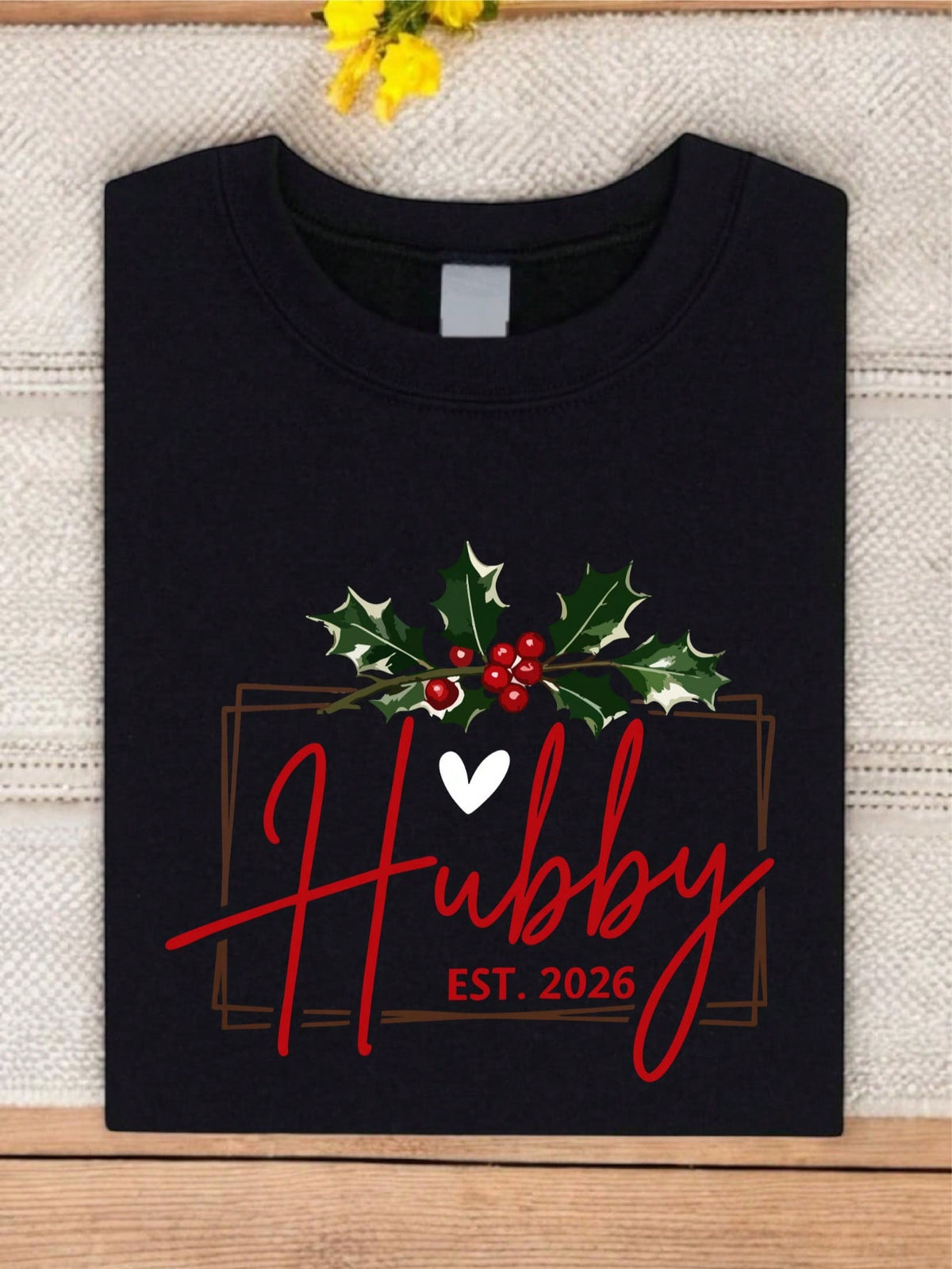1PC Christmas Hubby & Wifey 2026 T-Shirt