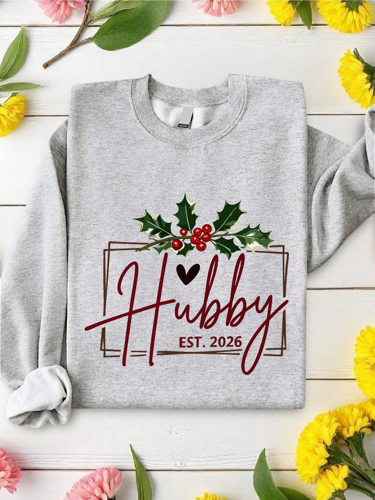 1PC Christmas Hubby & Wifey 2026 Sweatshirt