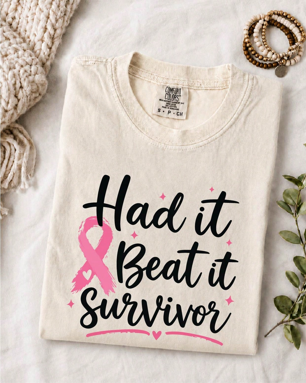 Pink Ribbon Breast Cancer T-Shirt