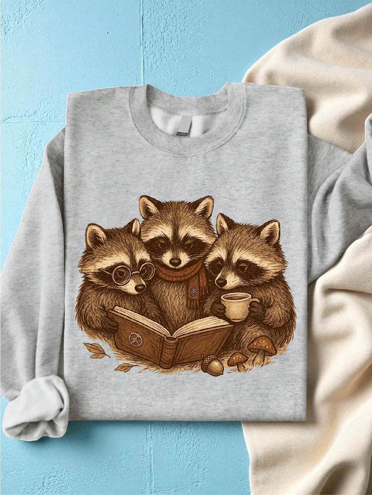 Autumn Raccoon Sweatshirt
